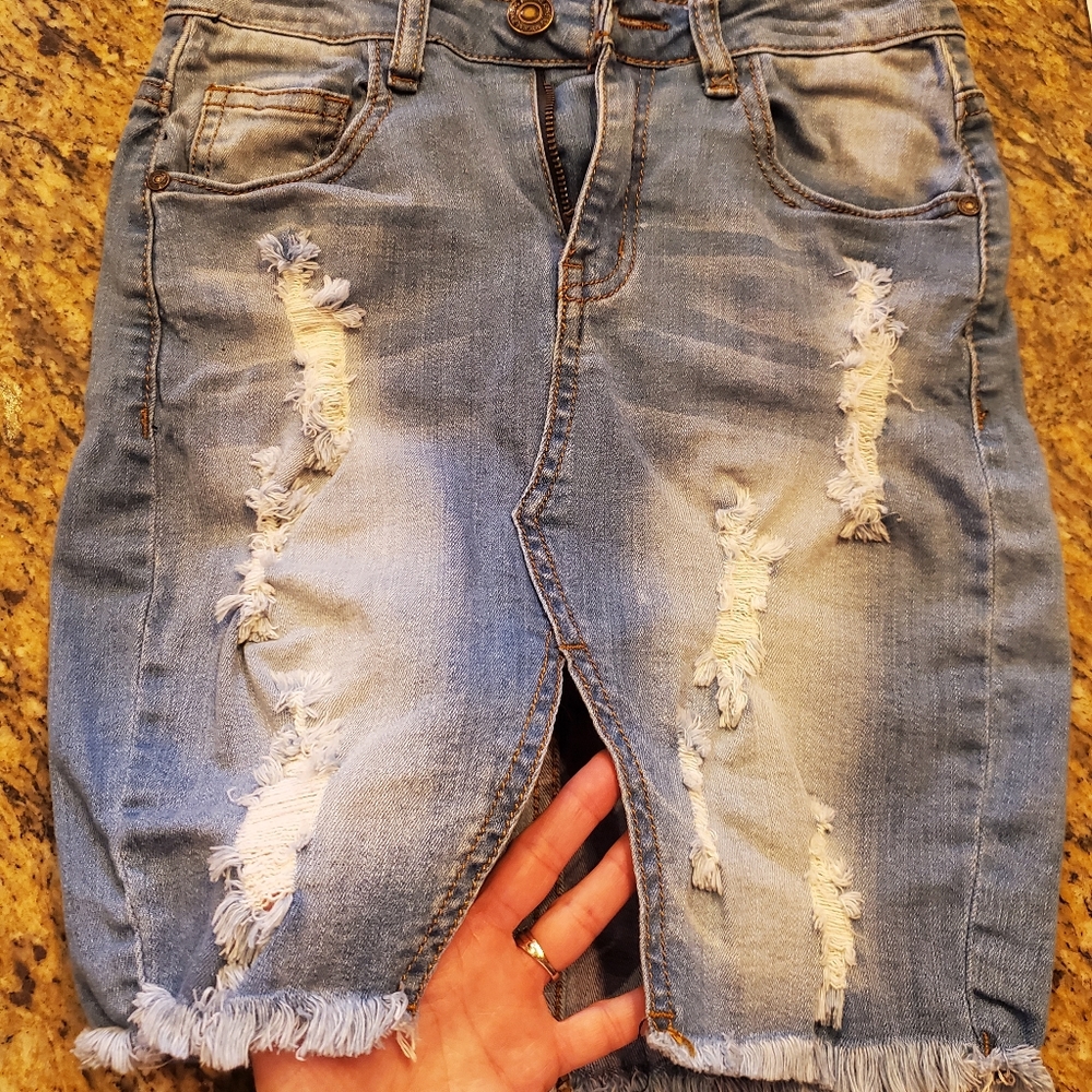 Denim skirt